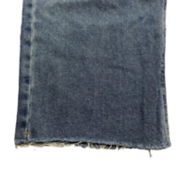 Wild Fable High Rise Straight Ankle Jeans Medium Wash 14 Distressed - Picture 9 of 9